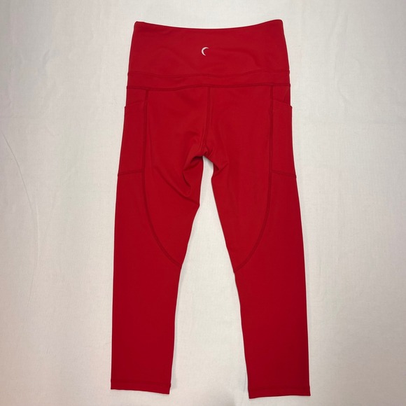 ZYIA Active‎ Red High Waisted Capri Leggings with Pockets - Size 4 - Picture 2 of 5